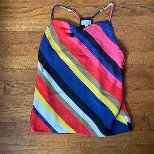 colorful racer back blouse!